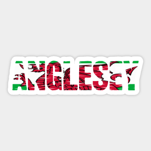 ANGLESEY WELSH FLAG Sticker